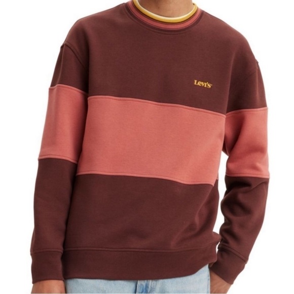 Levi’s Classic Crew Relaxed Fit Super Soft Fleece Logo Sweatshirt Men’s XXL - Picture 1 of 4